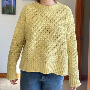 Soft Yellow Knit Sweater